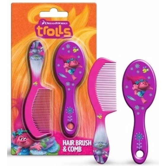 Trollbürste und Haarkamm für Kinder 2 Stück