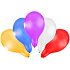 Rappa Luftballon aufblasbar 30 cm 5 Stück