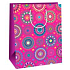 Ditipo Geschenk Papiertüte 26 x 32,5 x 13,8 cm rosa Mandalas
