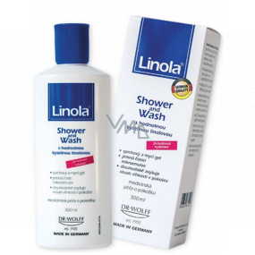 Linola Shower and Wash Shower und Waschgel für Körper, Hände und Gesicht 300 ml