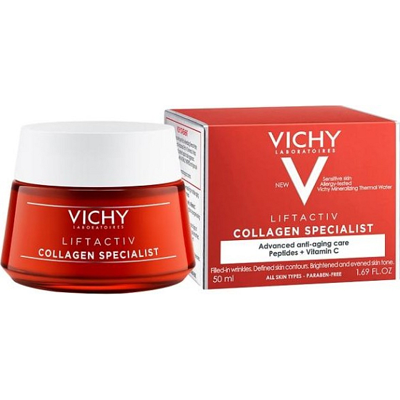 Vichy Liftactiv Specialist Kollagen regenerierendes Lifting Anti-Falten-Hautcreme 50 ml