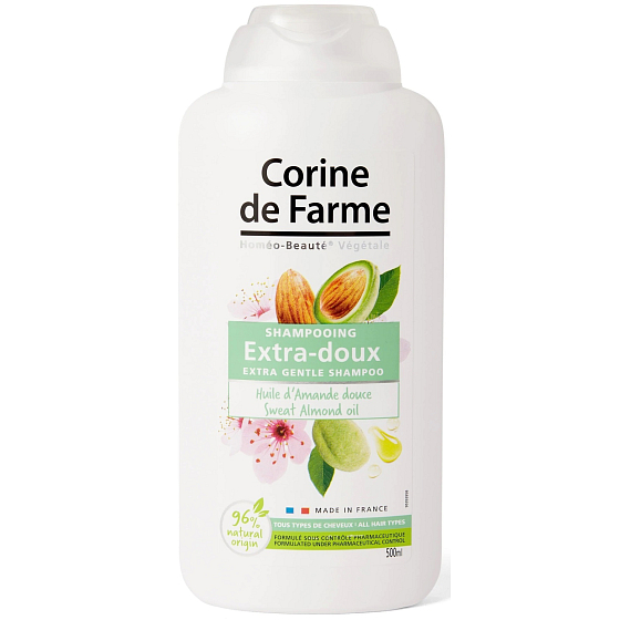 Corine de Farme Mandelöl extra mildes Shampoo für alle Haartypen 500 ml