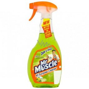 Herr. Muscle Clean & Shine Citrus Lime Fenster und Glasreiniger Spray 500 ml