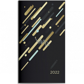 Albi Diary 2022 Pocket 14-tägig Schwarz 15,5 x 8,5 x 0,5 cm