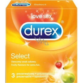 Durex Select Kondom farbig aromatisiert Nennweite: 56 mm 3 Stück