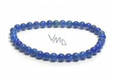 Lapislazuli Armband elastisch Naturstein, Kugel 5 - 6 mm / 16 - 17 cm, Harmonie Stein