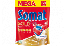Somat Gold 12 Action Geschirrspültabletten, entfernt selbst hartnäckigen Schmutz ohne Vorspülen 60 Tabletten
