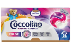 Coccolino Color 3in1 Waschmittelkapseln für Buntwäsche 26 Waschladungen 449,8 g