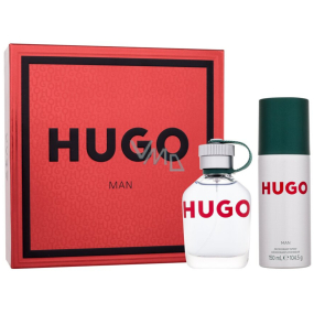 Hugo Boss Hugo Man Eau de Toilette 75 ml + Deodorant Spray 150 ml, Geschenkset für Männer