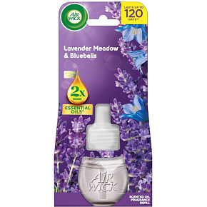 Air Wick Essential Oils Lavender Meadow & Bluebells - Lavendelwiese und Blausternchen, elektrischer Raumspray Nachfüllung 19 ml