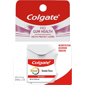 Colgate Total Pro Gum Health Zahnseide Minze, 50 m