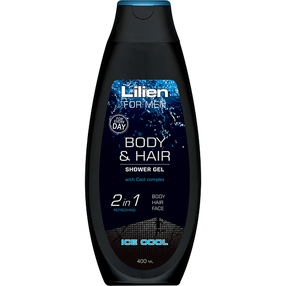 Lilien Men Ice Cool Duschshampoo, 400 ml