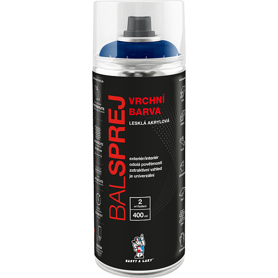 BALSPREJ obere universelle Acrylfarbe in Sprühdose, RAL 5022 Nachteblau, 400 ml