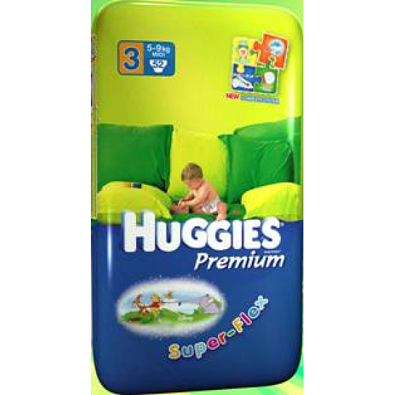 Huggies Premium Größe 3, 5 - 9 kg Windelhöschen 52 Stück