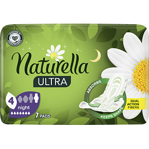 Naturella Damenbinden Ultra Night, 7 St.