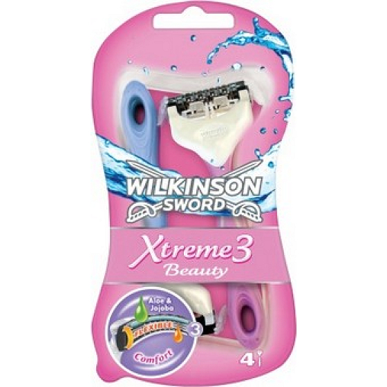 Wilkinson Lady Xtreme 3 Beauty Rasiermesser 3 Klingen 3 + 1 Stück