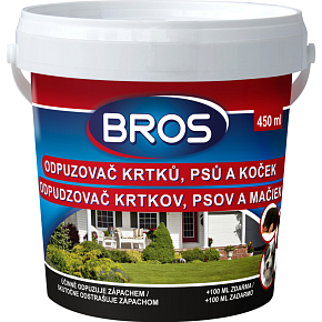 Bros-Geruchsschranke gegen Maulwürfe, Hunde und Katzen, 450 ml