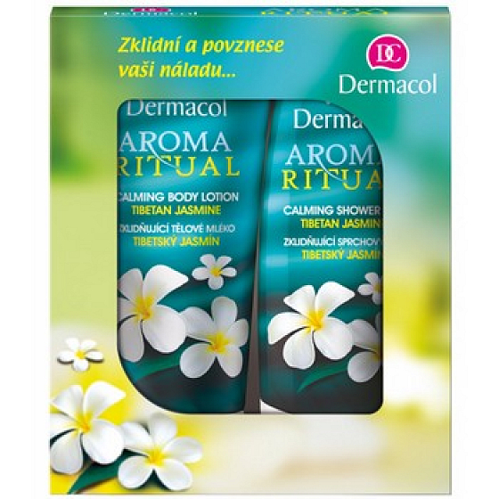 Dermacol Aroma Ritual Tibetan Jasmine Beruhigendes Duschgel 250 ml + Körperlotion 200 ml, Kosmetikset
