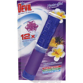 Dr. Devil 3in1 Punktblock WC-Block in Tube Sunset Blossom, 75 ml
