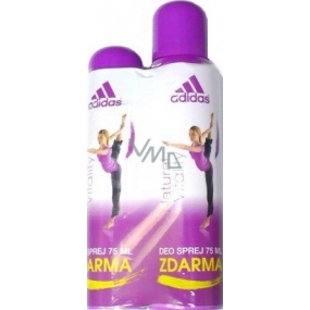 Adidas Natural Vitality Deodorant Spray 150 ml + parfümiertes Deodorantglas 75 ml, für Frauen Geschenkset