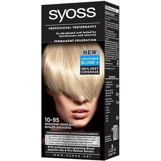 Syoss Lightening Blond Professionelle Haarfarbe 10 - 95 Intensives Eisblond