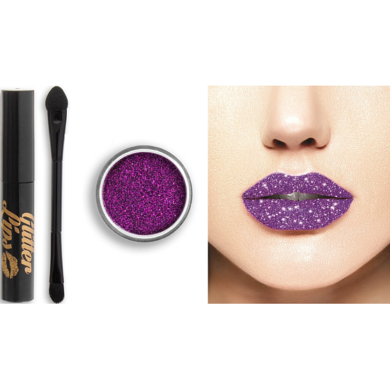 Glitter Lips lang anhaltender Lipgloss mit Glitter Purple Reign 3,5 ml