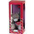 Ich zu dir Teddybär mit einer Rose in einer Geschenkbox 12,5 cm