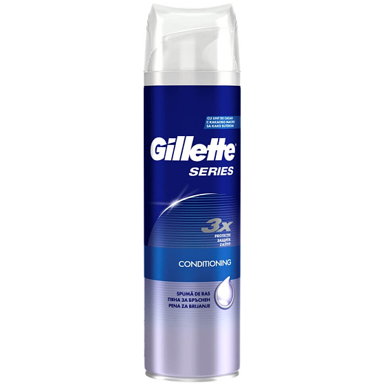 Gillette Series Konditionierender Rasierschaum für Männer 250 ml