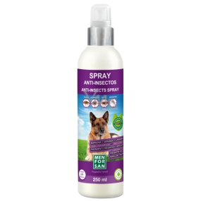 MenforSan Antiparasitisches Spray für Hunde gegen Flöhe und Zecken mit Margos-Extrakt 250 ml