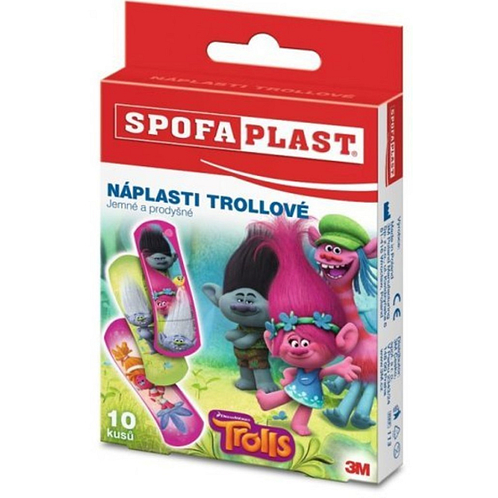3M Spofaplast Troll Patches für Kinder 72 x 25 mm 10 Stück