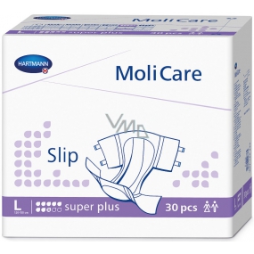 MoliCare Slip Super Plus L 120-150 cm 8 Tropfen selbstklebendes Windelhöschen bei schwerer Inkontinenz 30 Stück