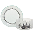 Yankee Candle Winter Trees - kleine Bäume Schatten klein + kleiner Teller für eine kleine Kerze Classic 7 x 9 cm (Schatten) 12 x 12 cm