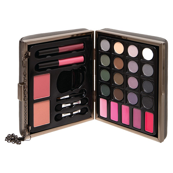 Body Collection Lidschatten 16 Stück + Lipgloss 2 Stück + Wange 2 Stück, Kosmetikpalette - Handtasche Kosmetiktasche