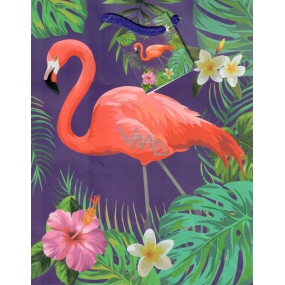 Nekupto Geschenk Papiertüte 18 x 23 x 10 cm Flamingo 1753 40 KFM
