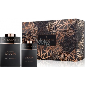 Bvlgari Man In Black parfümiertes Wasser für Männer 60 ml + parfümiertes Wasser 15 ml, Geschenkset