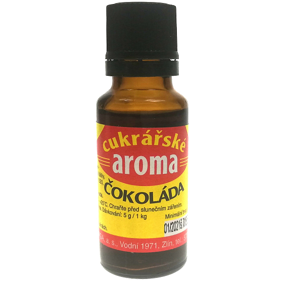 Aroma Schokolade Spirituosen-Geschmack für Gebäck, Getränke, Eiscreme und Konditoreiwaren 20 ml