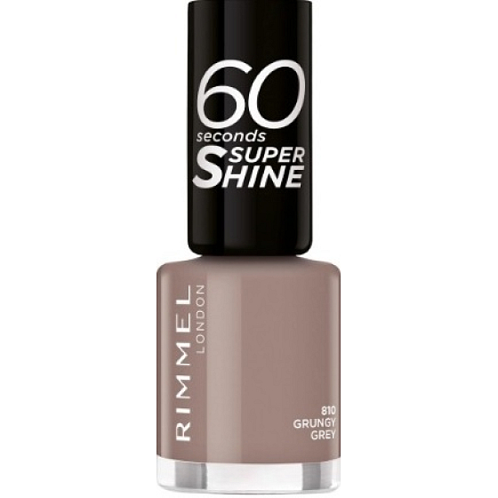 Rimmel London 60 Seconds Super Shine Nagellack 810 Grungy Grey 8 ml
