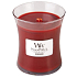 WoodWick Redwood - Sandelholz-Duftkerze mit Holzdocht und Glasdeckel Medium 275 g