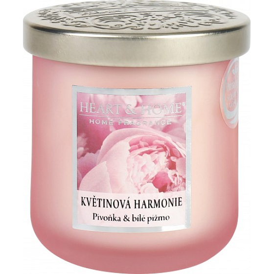 Heart & Home Floral Harmony Soja-Duftkerze mittel brennt bis zu 30 Stunden 115 g