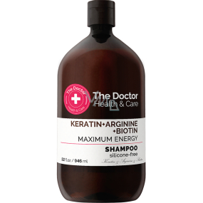 The Doctor Health & Care Keratin + Arginin + Biotin Maximum Energy Keratin Shampoo für Stärkung und Glanz 946 ml
