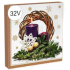 Aha Papierservietten 3 Lagen 33 x 33 cm 20 Stück Weihnachten goldener Rand, lila Kerzen