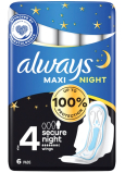 Always Classic Maxi Night Damenbinden mit Flügeln 6 Stück