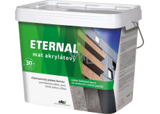 Eternal mat akrylátový univerzální barva na dřevo kov beton, 13 černá, 10 kg