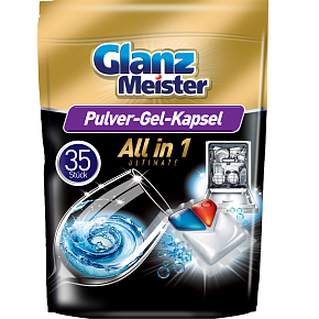 Glanz Meister Tabletten für Geschirrspüler Allin1 Ultimate, 35 Stück