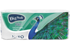 Big Soft Pfau Toilettenpapier 3-lagig, 10 Stück