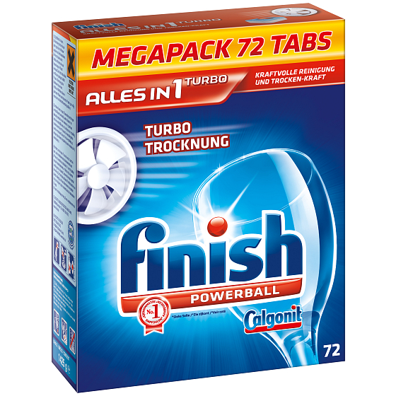 Calgonit Finish All-in-1 Turbo Geschirrspülertabletten 72 Stück