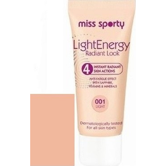 Miss Sports Light Energy Make-up, das 002 für normale und trockene Haut strahlt