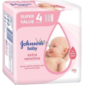 Johnsons Baby Extra Sensitive Feuchttücher 224 Stück