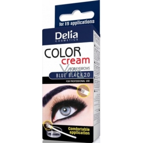 Delia Cosmetics Farbcreme Farbcreme für Augenbrauen und Wimpern Blau Schwarz 15 ml + 15 ml
