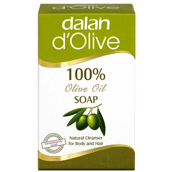 Dalan d Olivenöl mit Olivenöl Mini-Toilettenseife für Körper und Haar 25 g